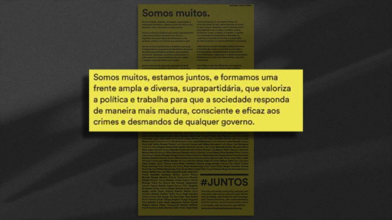 Personalidades lançam manifesto pela defesa da vida, da liberdade e da ...