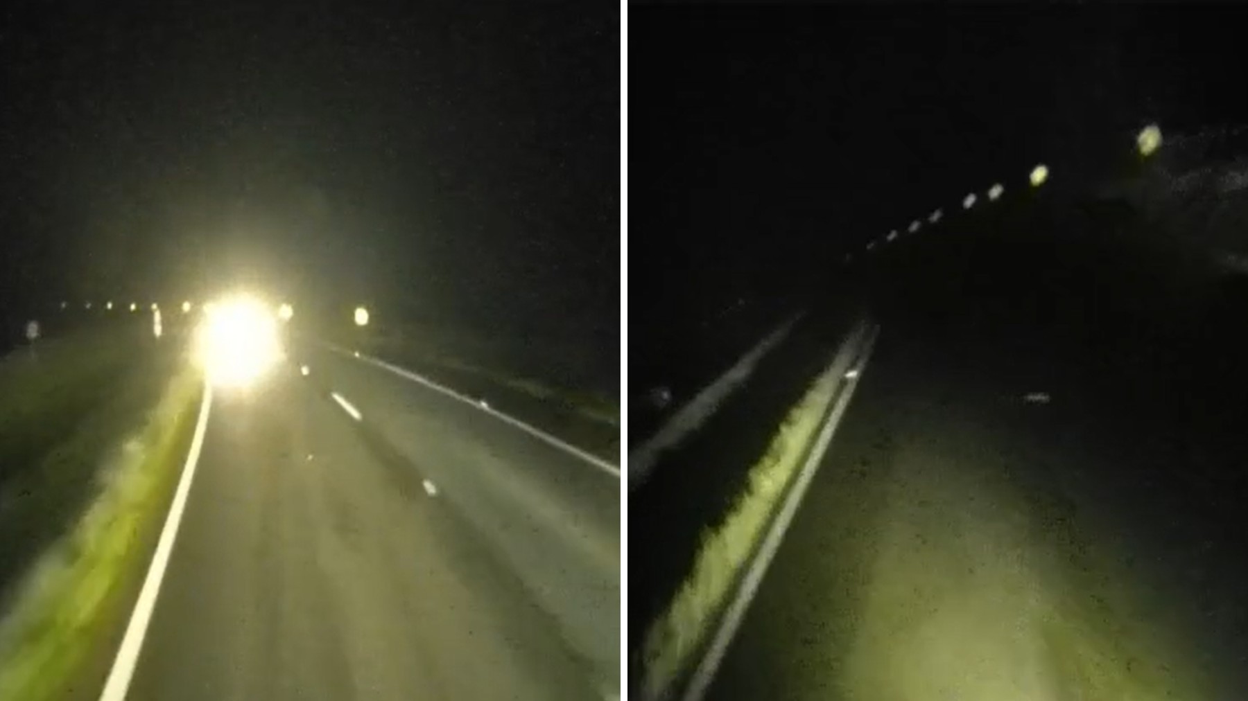 Vídeo mostra caminhoneiro tombando ao tentar desviar de carro na contramão na BR-376, no Paraná