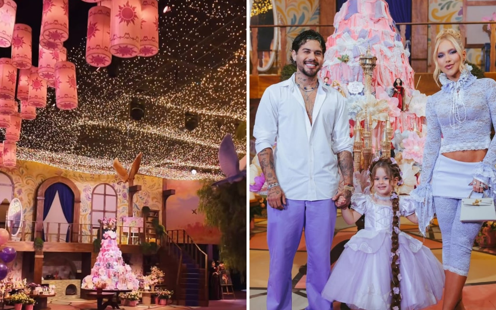 Bolo de quatro andares, 300 mil luzes e show de Wesley Safadão: veja detalhes da festa de aniversário de Maria Flor, filha de Virginia e Zé Felipe