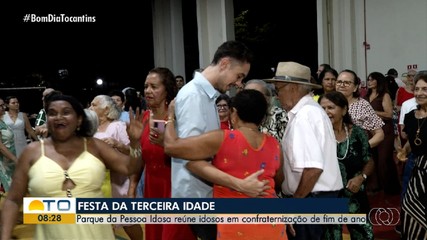 Parque da Pessoa Idosa recebe festa animada de fim de ano