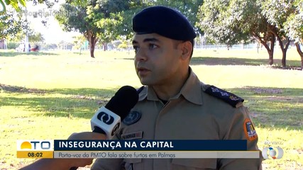 Porta-voz da PM fala sobre número de furtos em Palmas
