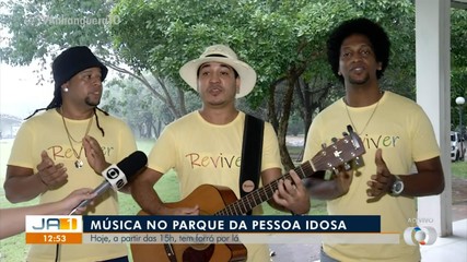 Grupo musical se apresenta no parque da Pessoa Idosa em Palmas nesta quinta-feira (11)