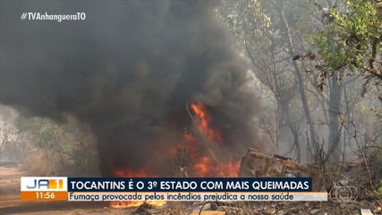Pesquisa mostra Tocantins na 3ª posição no ranking de queimadas