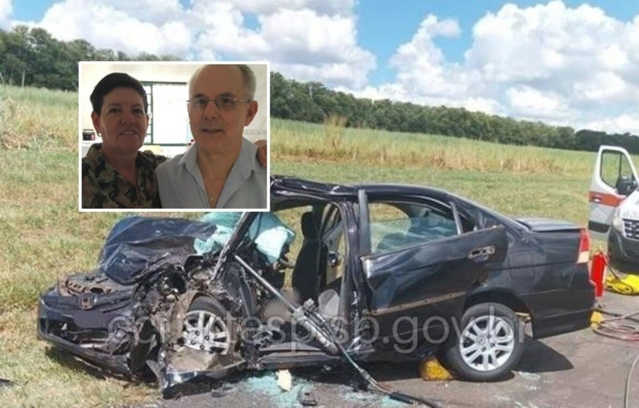 Corpos de casal vítima de acidente na SP-330 são enterrados em Santa Rita do Passa Quatro