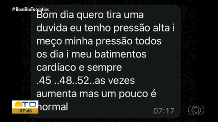 Telespectadores esclarecem dúvidas sobre arritmia cardíaca no Bom Dia Reponde