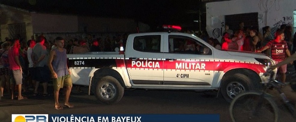 Ataques a tiros deixam dois mortos e seis feridos em Bayeux — Foto: TV Cabo Branco/Reprodução