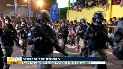 Cerca de 3 mil pessoas desfilam no 7 de setembro, em Palmas