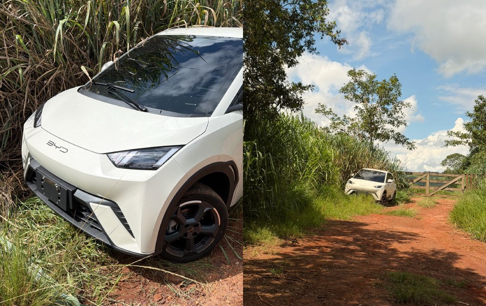 5 de 6
veículo que Diego Sansalone dirigia foi encontrado em Pardinho (SP) — Foto: Polícia Civil/Divulgação