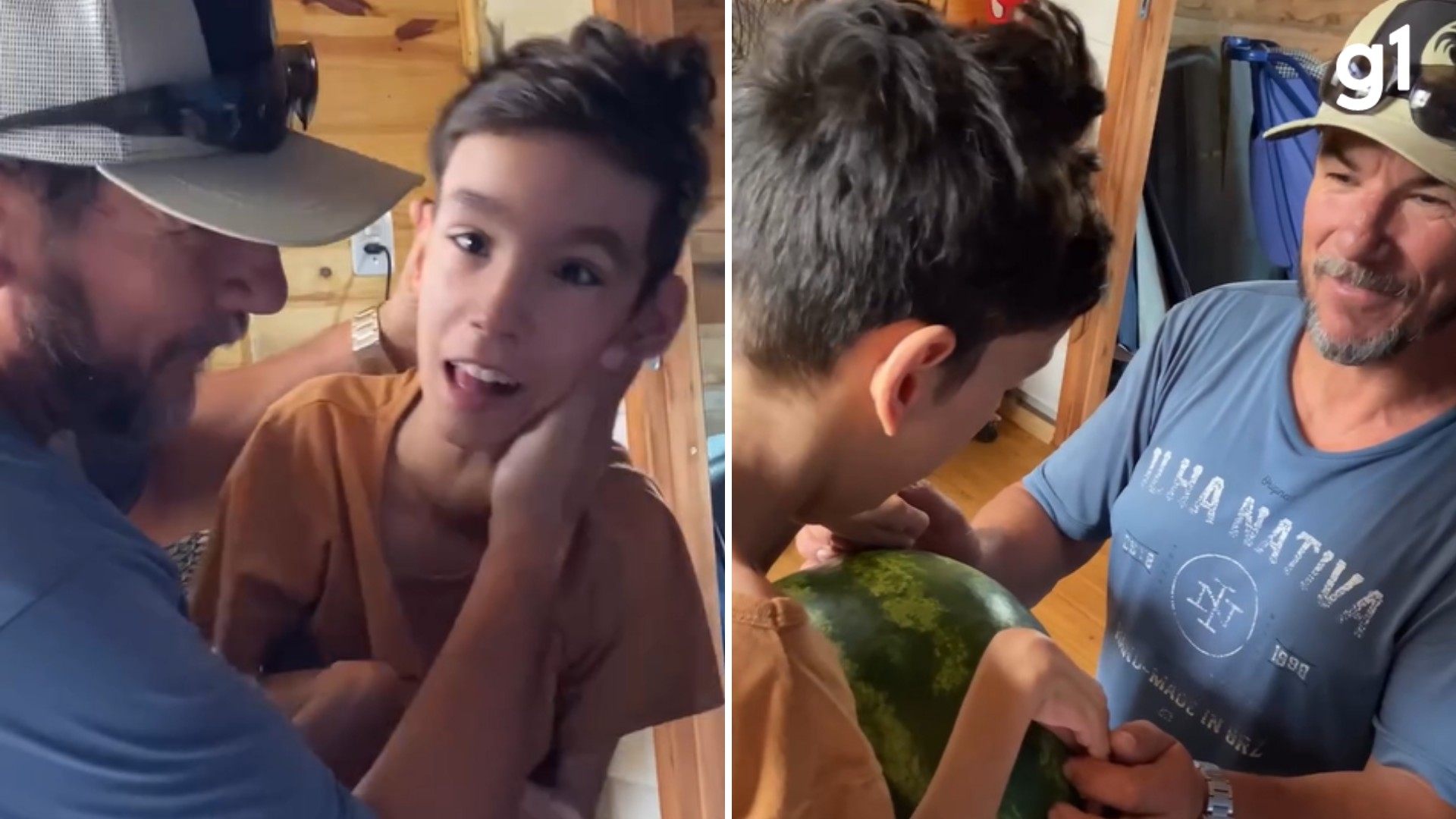 Menino com paralisia cerebral reconhece chegada do pai pela buzina do caminhão em Rio Grande