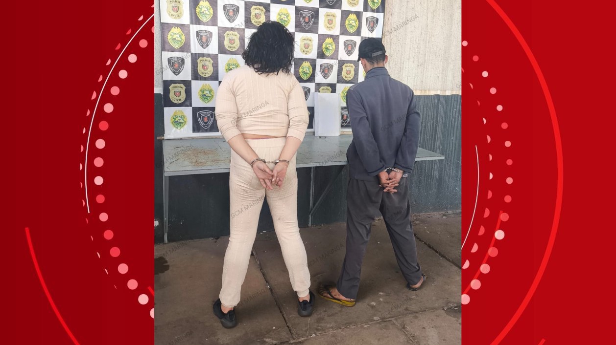 Casal pede corrida em aplicativo de viagem, rouba carro do motorista e é preso após placa ser reconhecida em Maringá, diz PM