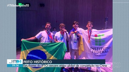 Alunos do IFTO conquistam vitória em competição internacional na China