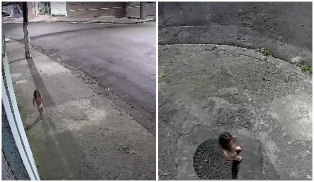 VÍDEO: Criança de 3 anos é vista andando sozinha na rua apenas de fralda procurando a mãe; mulher tinha ido a baile funk e foi presa