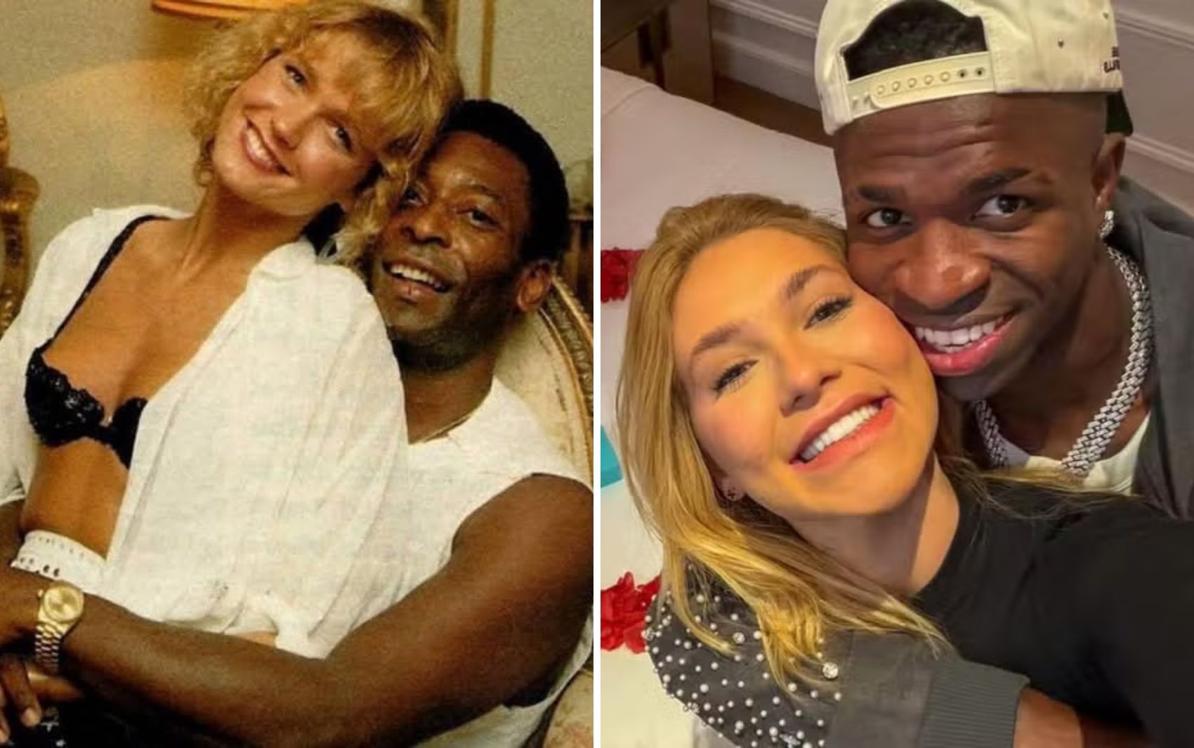 Foto de Virginia e Vini Jr. é comparada com imagem de Xuxa e Pelé; veja