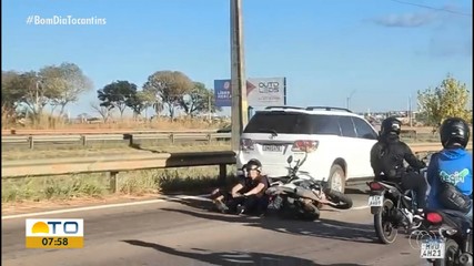 Acidente na BR-010 entre moto e carro deixa feridos