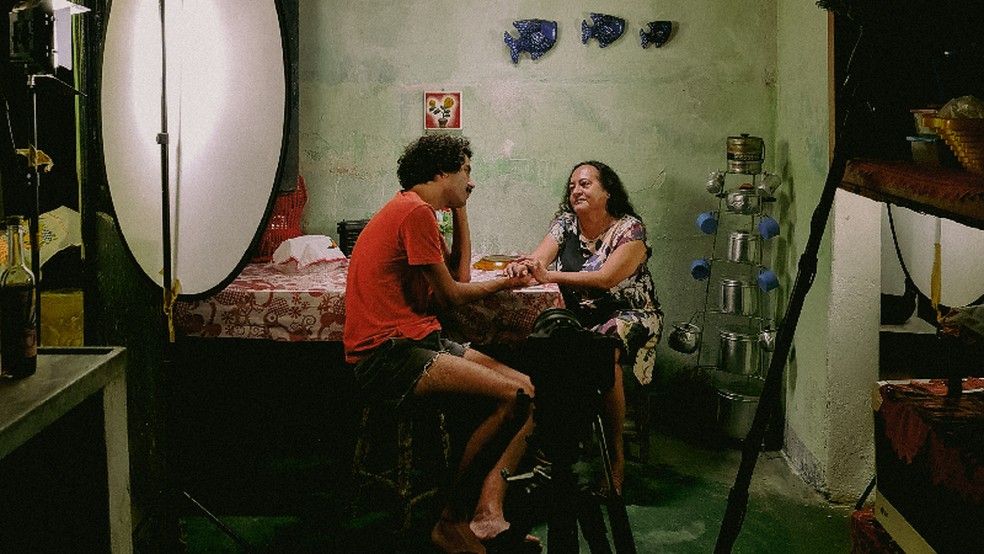 Set de filmagens do curta-metragem "Do Tanto de telha no Mundo"  — Foto: arquivo pessoal/Bruno Brasileiro