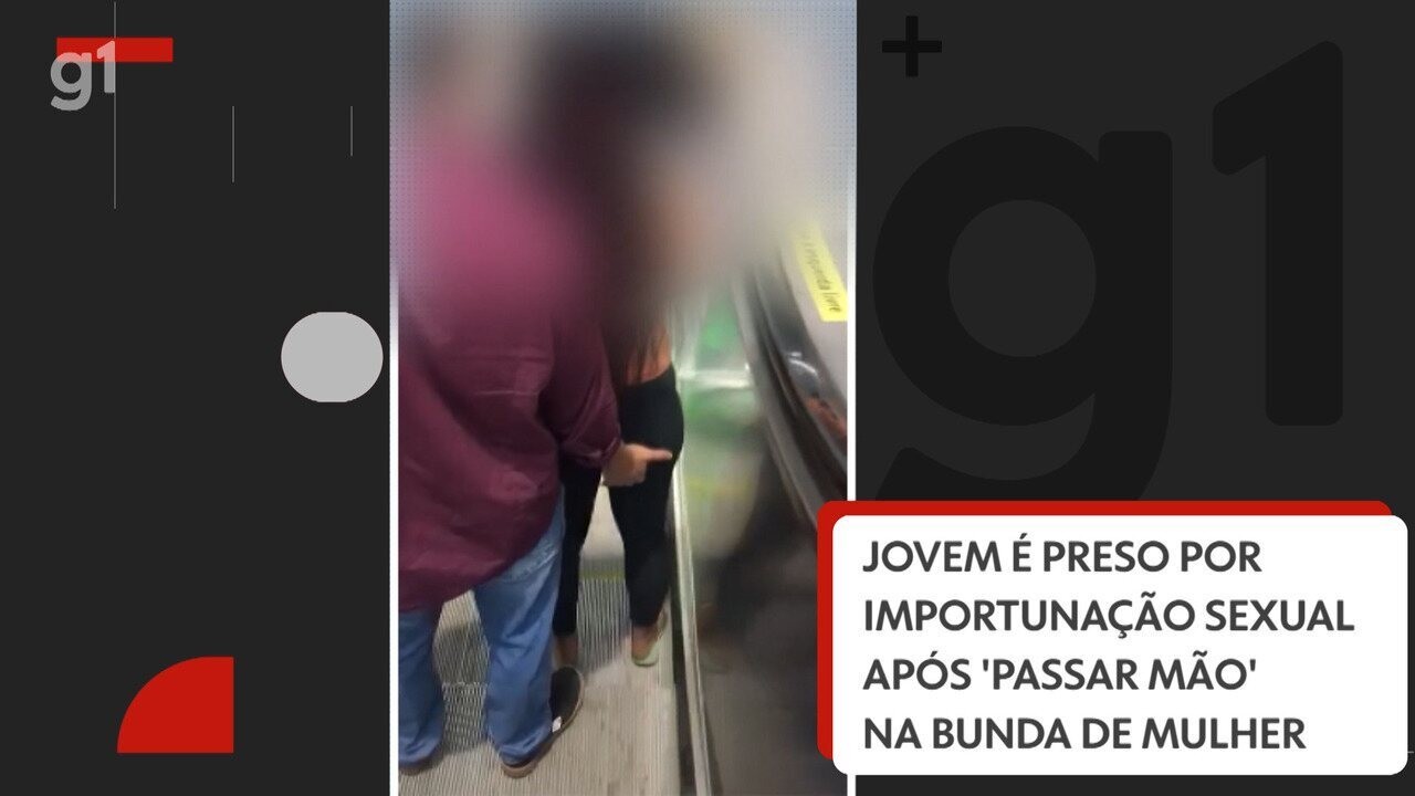 VÍDEO: jovem é preso por importunação sexual após 'passar mão' na bunda ...