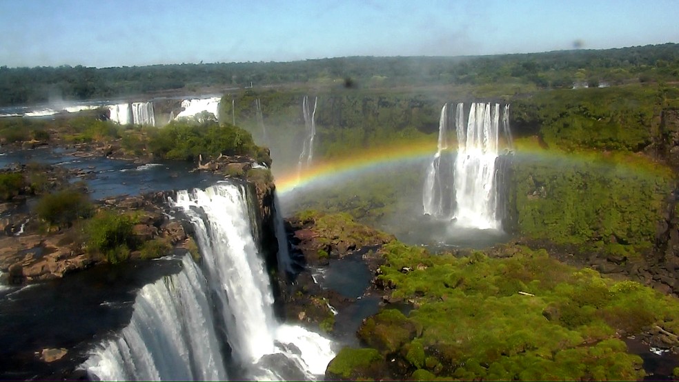 Cataratas do Iguaçu. — Foto: RPC Foz do Iguaçu/Reprodução