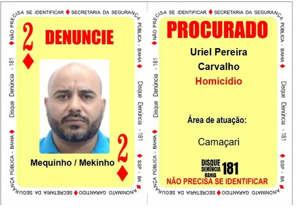 'Mekinho' é apontado como o chefe do tráfico de drogas em Camaçari, na Região Metropolitana de Salvador — Foto: SSP-BA