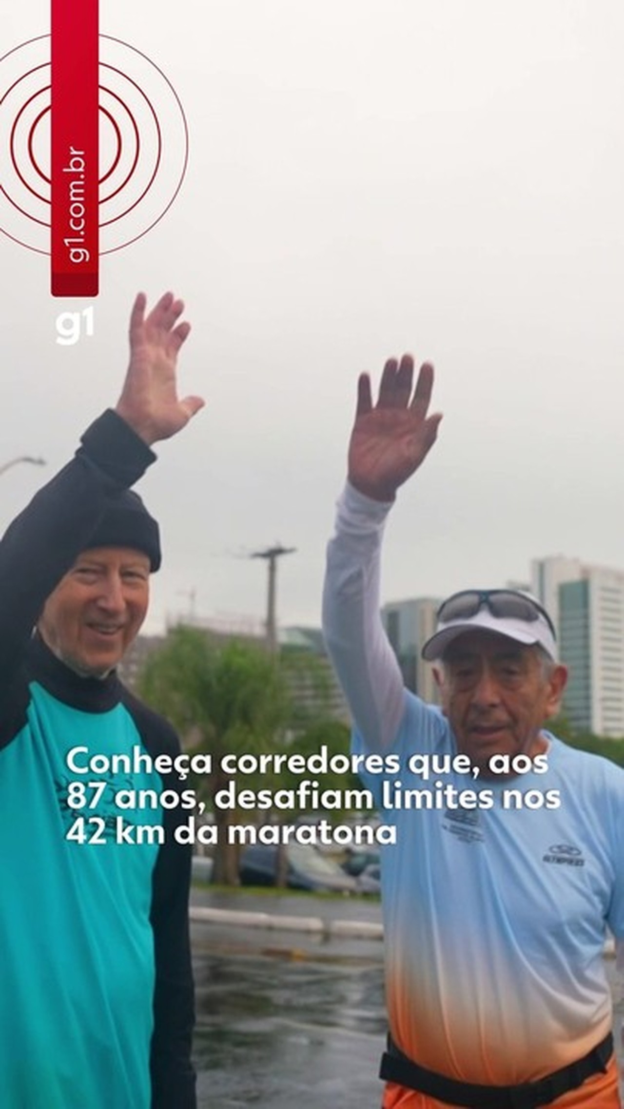 Conheça a dupla de maratonistas de 87 anos que vai desafiar os limites da idade na Maratona de Porto Alegre: 'Nunca é tarde pra começar'