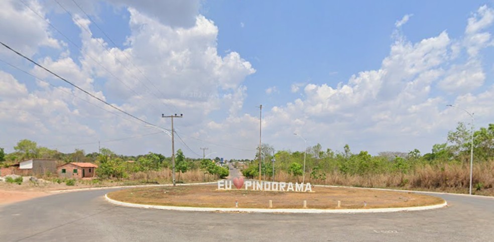 Entrada de Pindorama do Tocantins — Foto: Reprodução/Google Street View