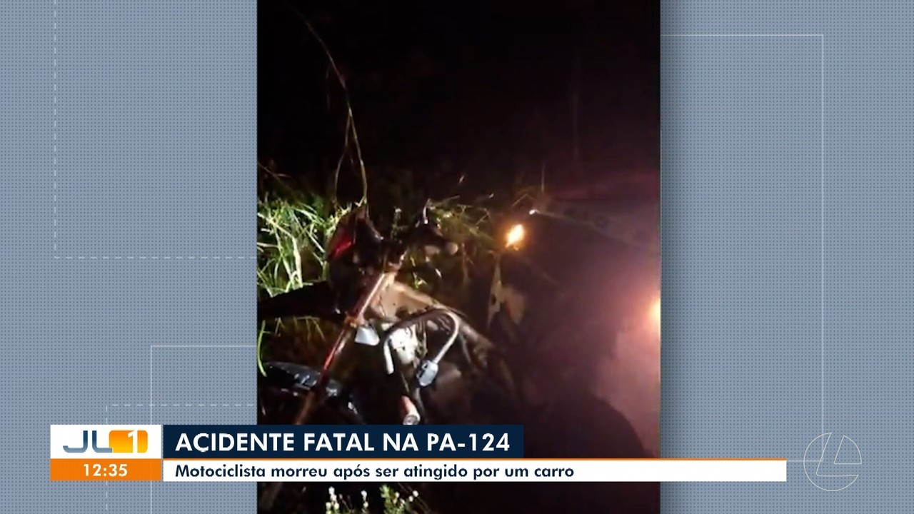 Motociclista morre após ser atingido por carro na PA-124 entre Ourém e Bonito