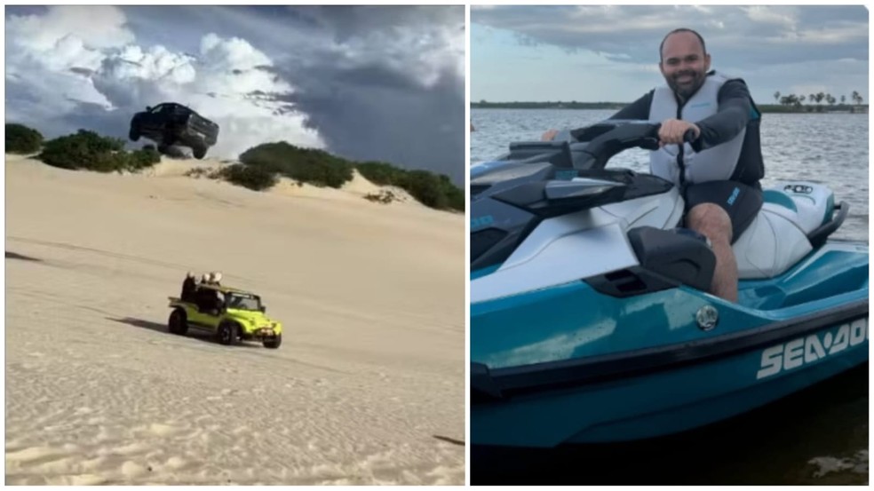 Saiba quem é o motorista da picape que "voou" sobre buggy em praia do Ceará. — Foto: Reprodução/Arquivo pessoal