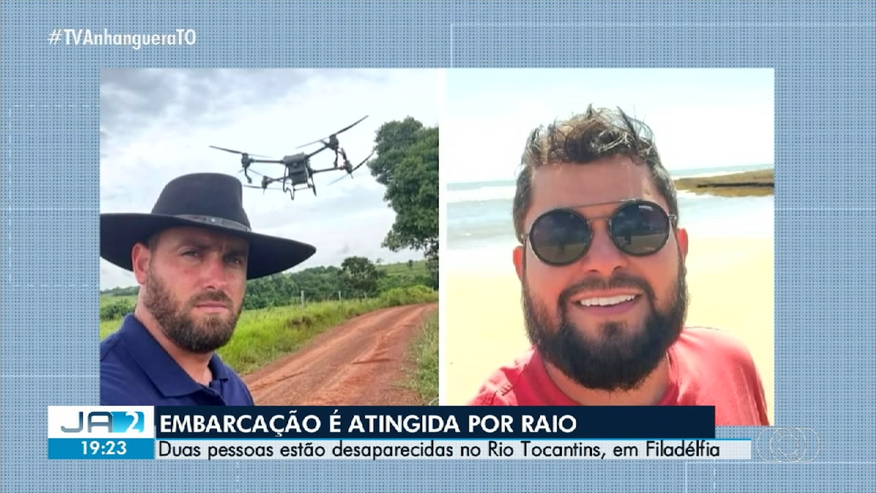 Bombeiros iniciam segundo dia de buscas por pescadores que caíram em rio após serem atingidos por raio