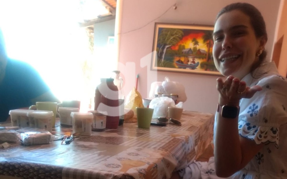Amanda Partata suspeita de matar ex-sogro e mãe dele em Goiânia — Foto: Arquivo Pessoal