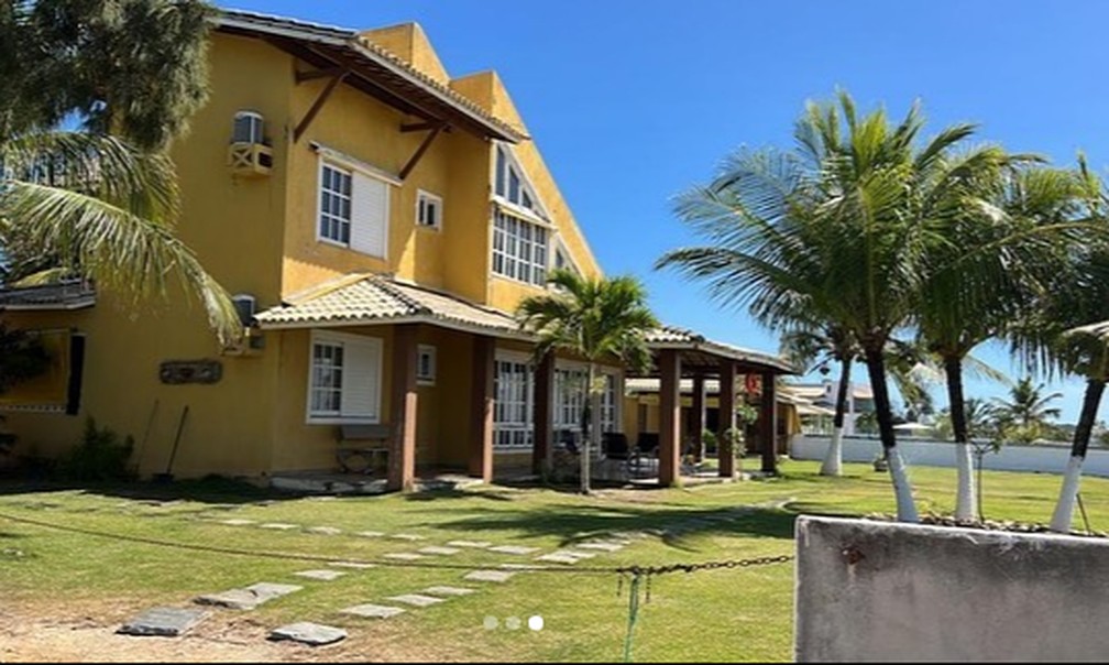 Casa na Ponta do Saco (SE) antes da erosão. — Foto: reprodução Redes Sociais