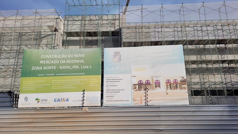 Obra tem prazo para terminar em 2024 — Foto: Vanessa Camilo/Inter TV Cabugi