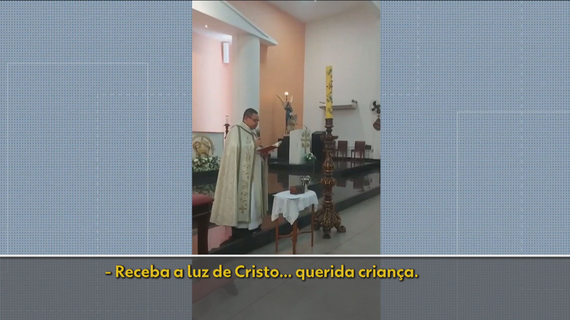 Família diz que padre se recusou a falar nome de criança durante batismo no Leblon: ‘Falou que estava ligado a um culto religioso’ 