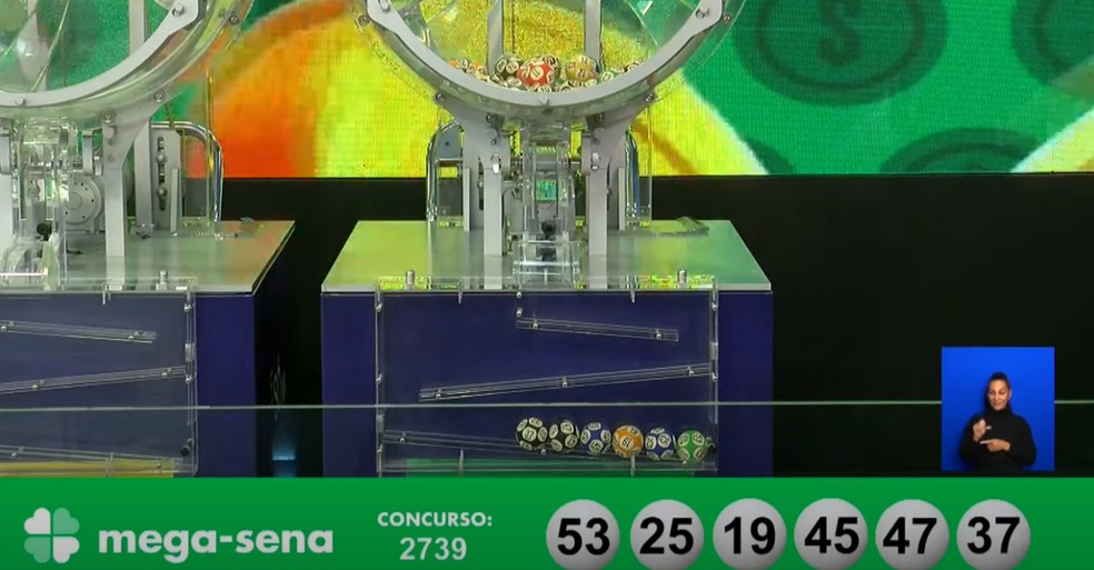 Mega-Sena, concurso 2.739 — Foto: Reprodução/Caixa