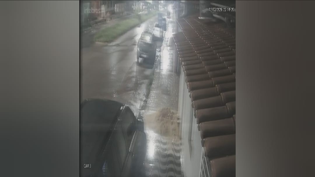 VÍDEO: Motorista capota carro após bater em veículo estacionado e abandona local do acidente 