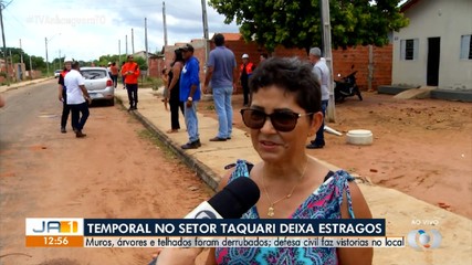 Saiba detalhes do temporal que atingiu a região sul de Palmas