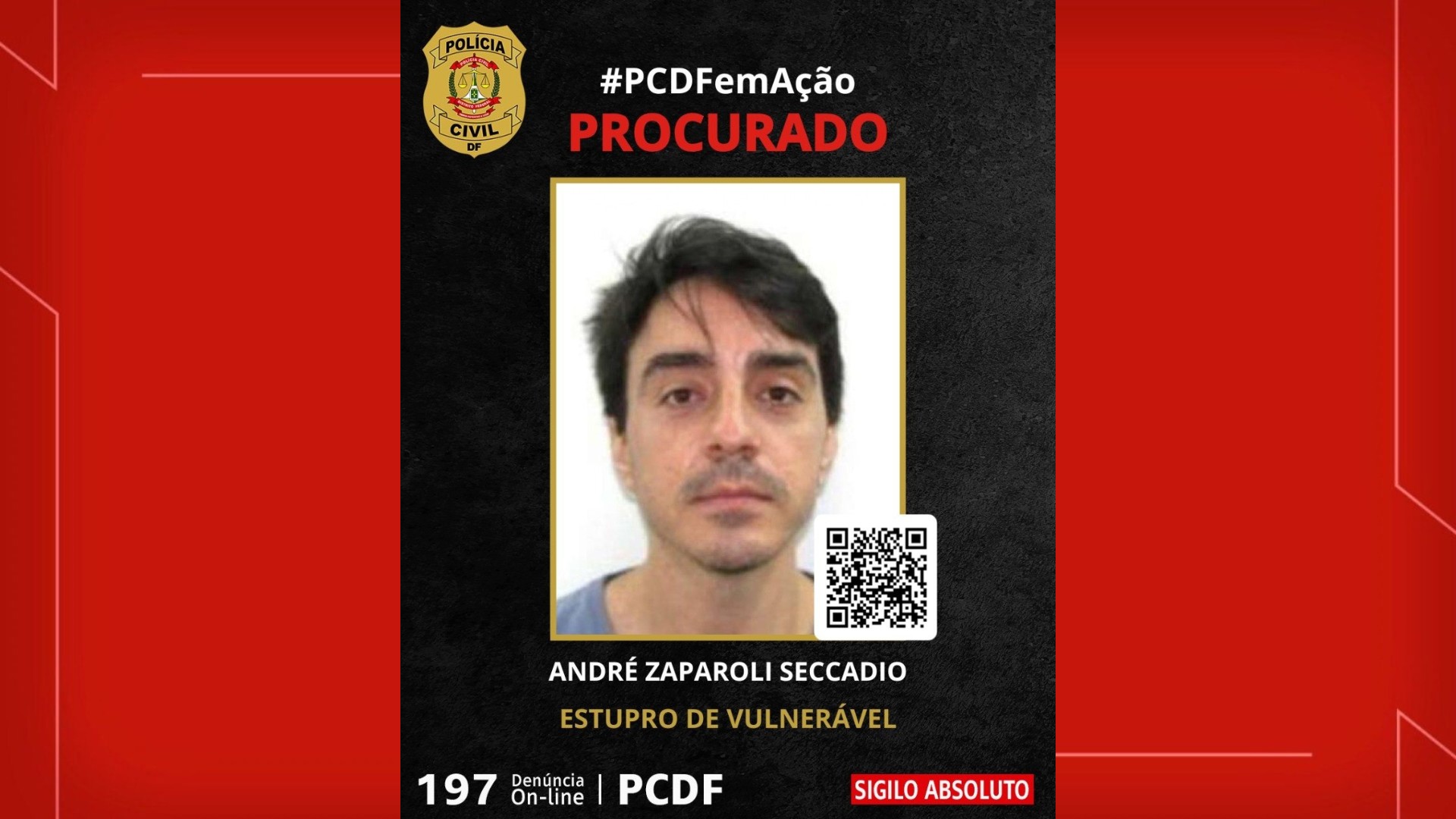 Polícia procura suspeito de estuprar criança de 2 anos no DF