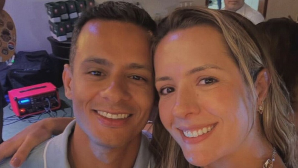 Advogado Renan Rachid Silva Vieira e a esposa, a delegada Wanessa Santana Martins Vieira — Foto: Reprodução/Redes sociais