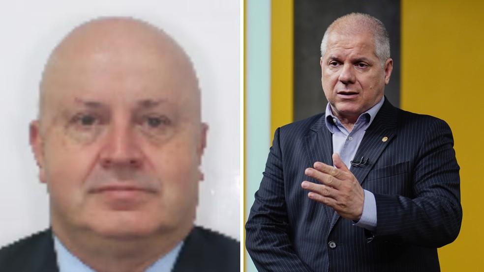 Montagem com as fotos de Antônio Carlos Camilo Antunes, o 'Careca do INSS' (à esquerda); e de Alessandro Stefanutto (à direita) — Foto: Reprodução e Agência Brasil