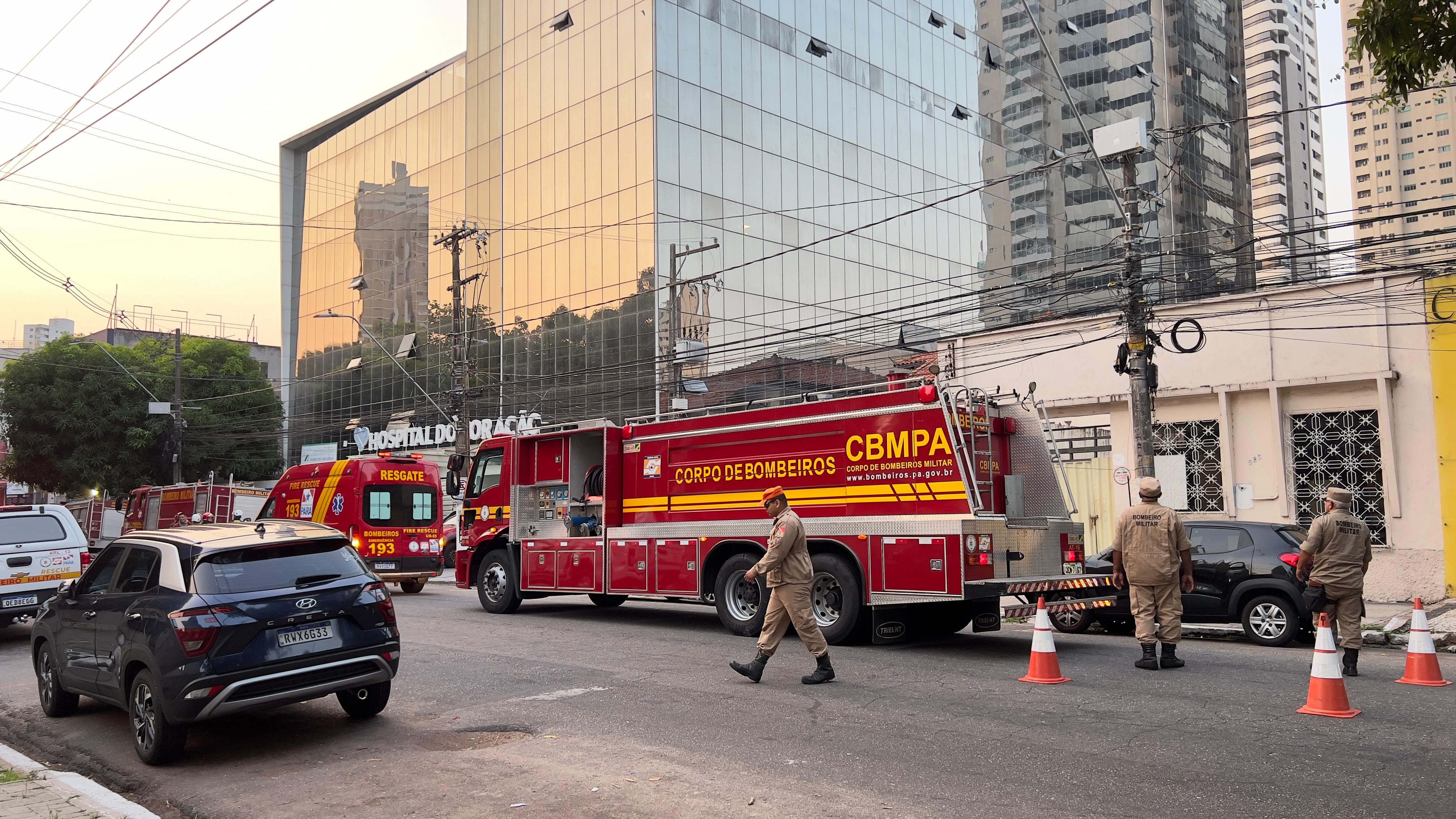 Princípio de incêndio é registrado dentro de hospital em Belém; VÍDEO