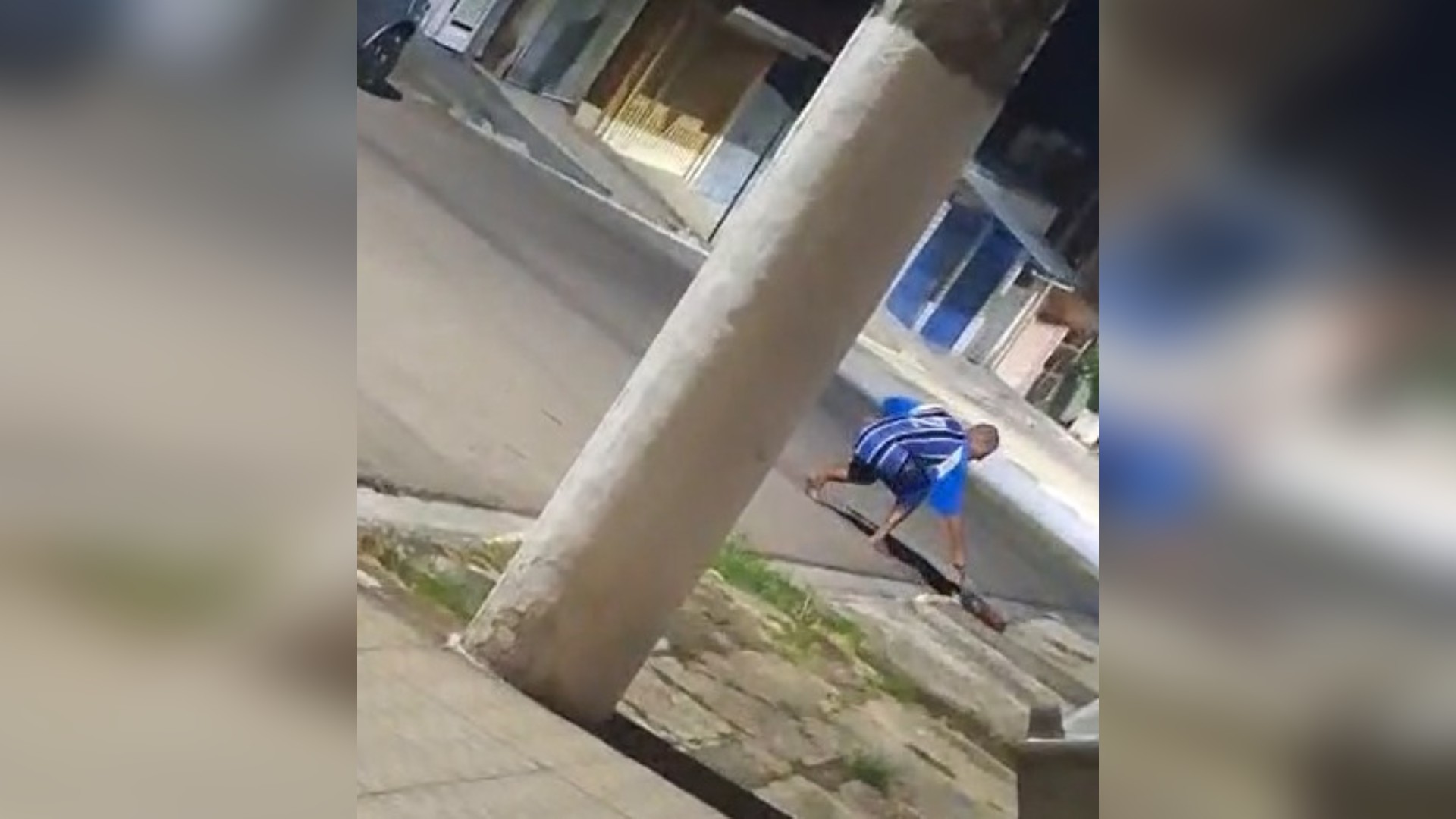 Vídeo flagra homem maltratando tatu em Itu; assista