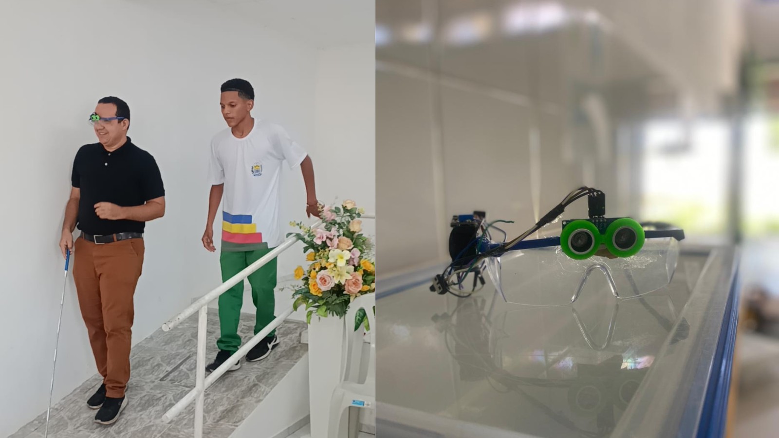 Aluno desenvolve óculos com sensor de proximidade para deficientes visuais no Piauí