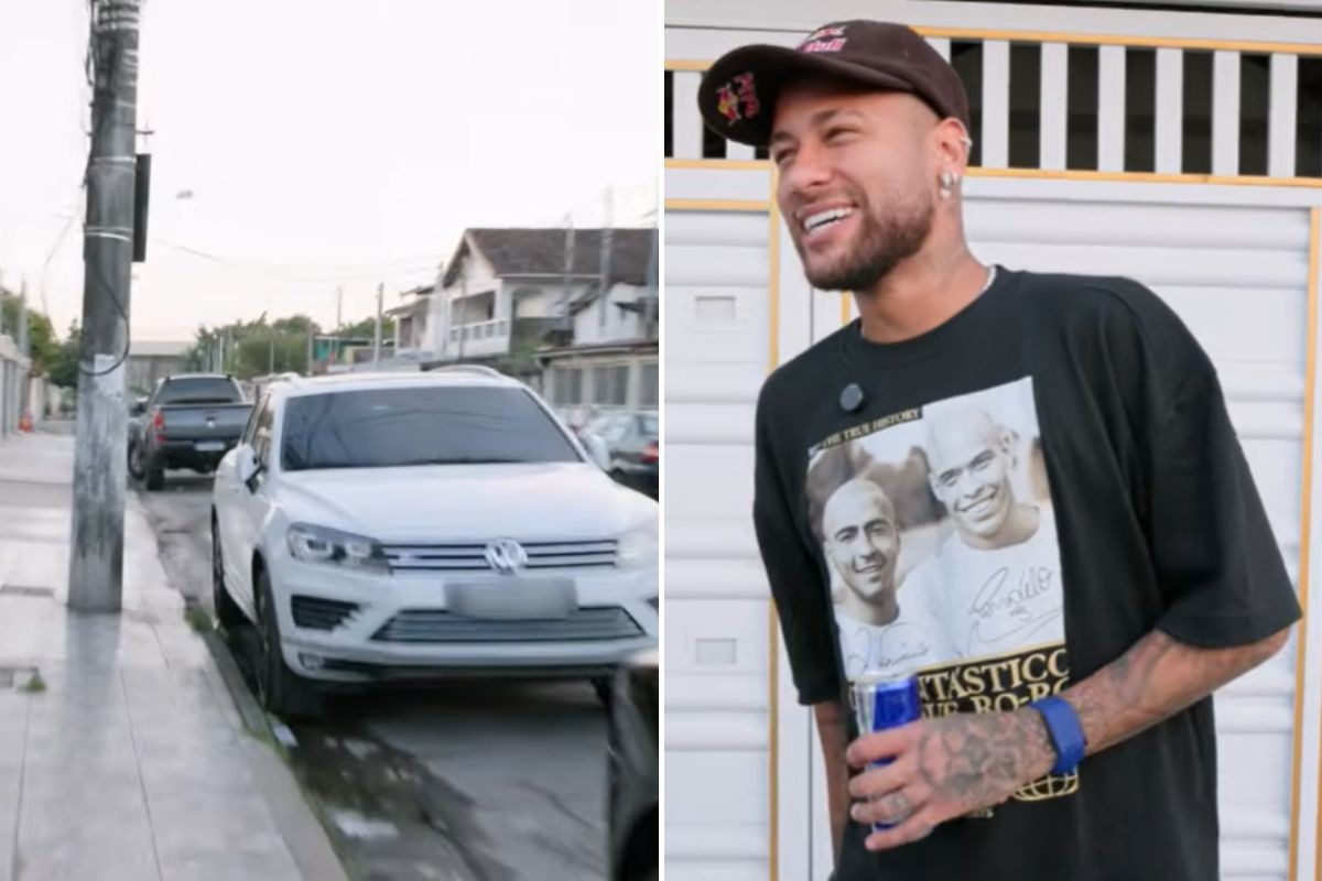 Neymar mostra rua no litoral de SP onde deu o 1° beijo e mais jogou bola na vida; VÍDEO  