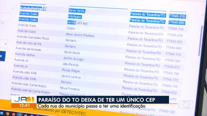 Ruas de Paraíso do Tocantins passam a ter Códigos de Endereçamento Postal