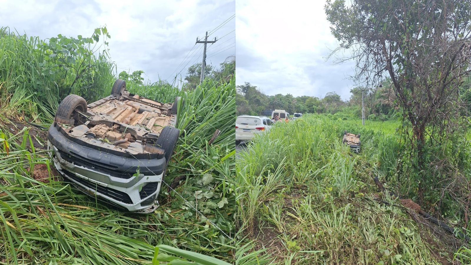 Secretário de saúde de cidade do PI e mais seis pessoas ficam feridas após carro capotar na BR-343