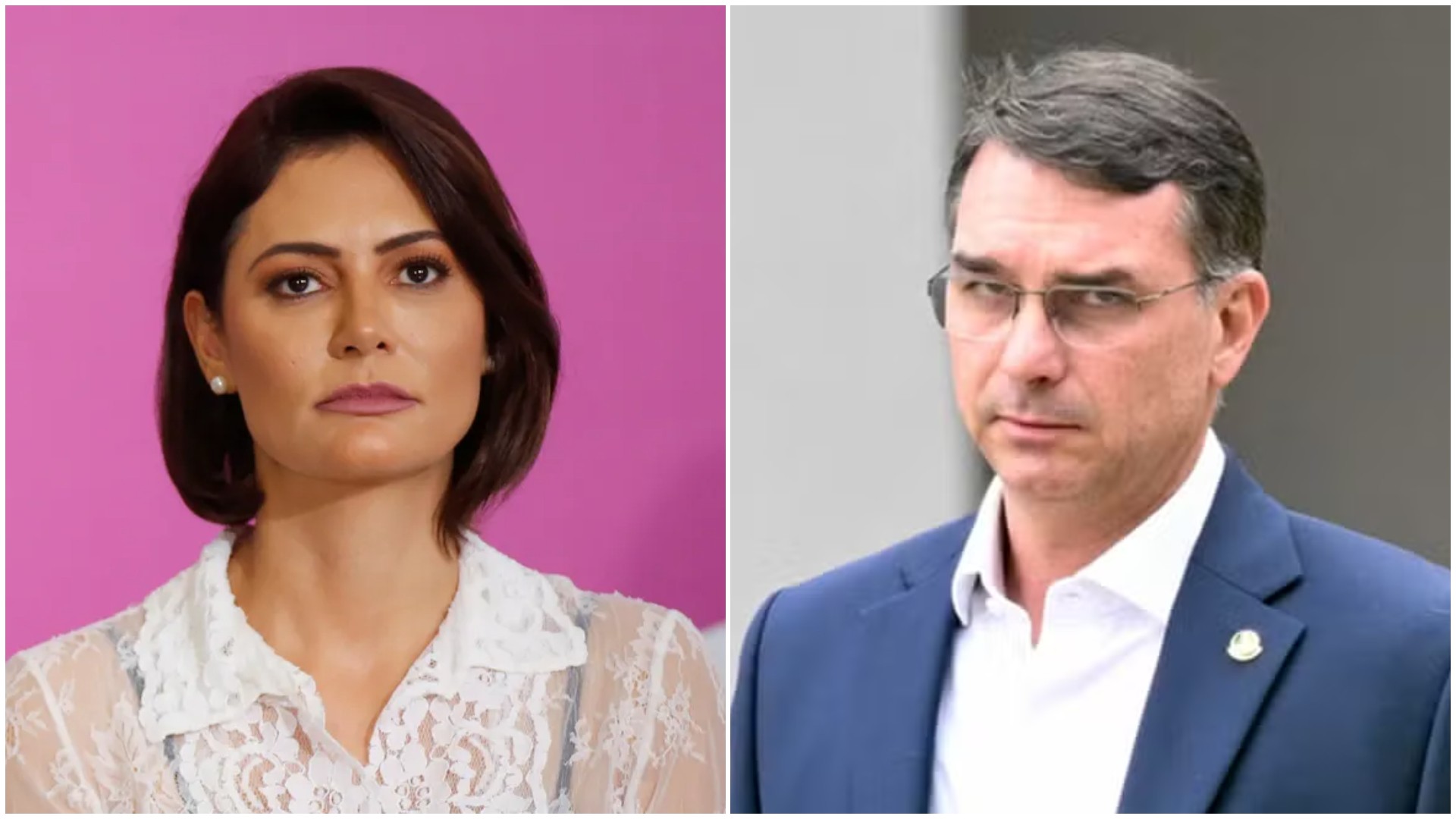 Após atrito com Flávio, Michelle nega 'briga' e diz que vão 'trabalhar juntos'