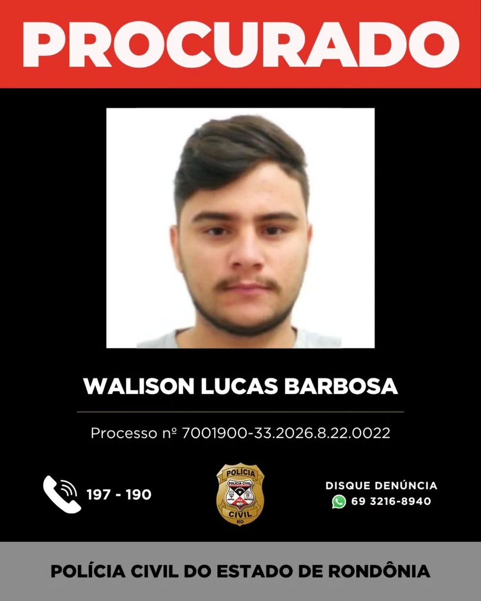 Walison Lucas Barbosa — Foto: Polícia Civil/Divulgação