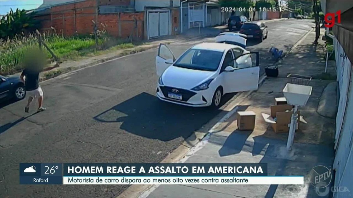 VÍdeo Vítima Reage A Tentativa De Roubo Atira E Acerta Criminoso Em Americana Campinas E 5817