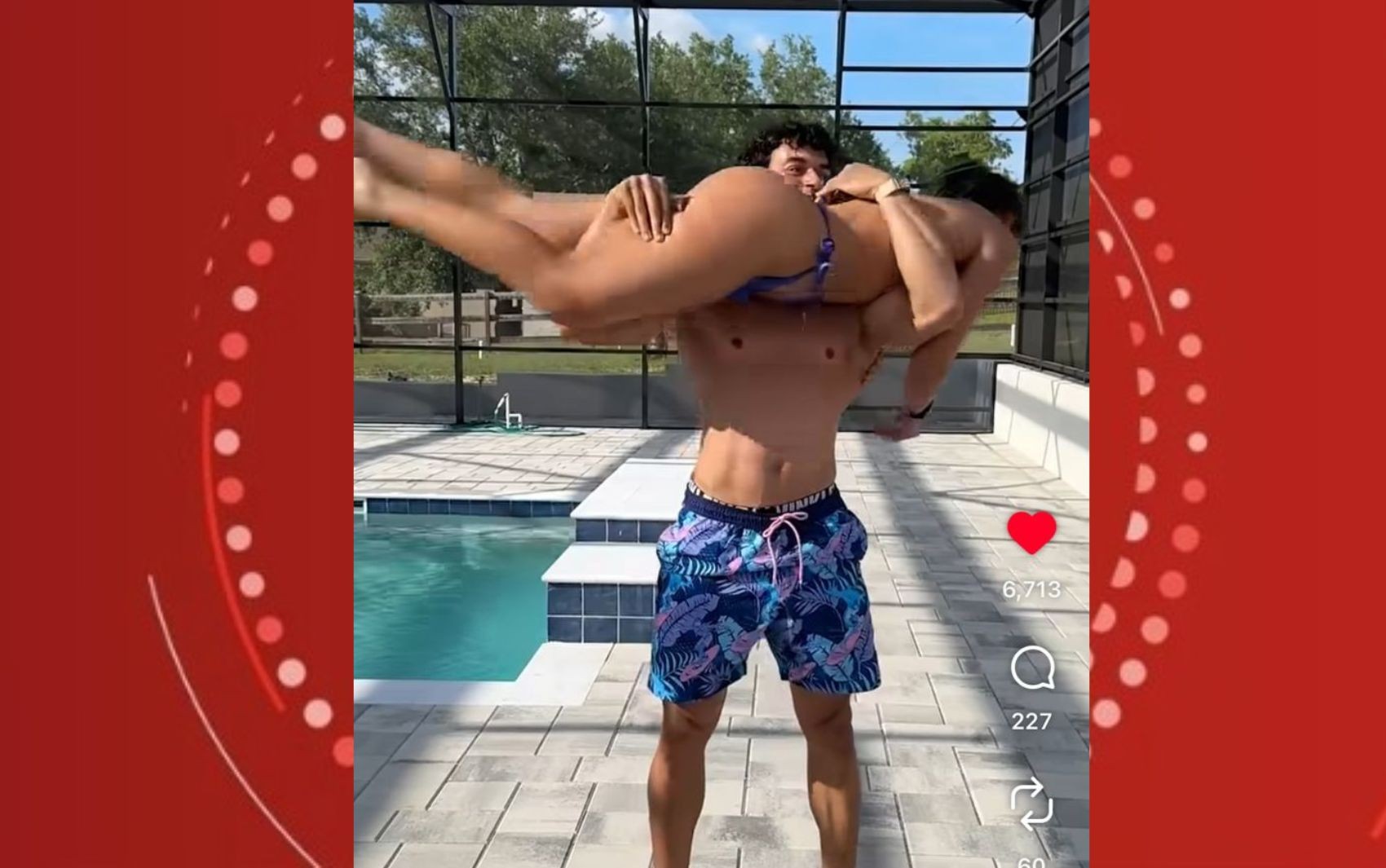 Victor Alexandre faz treino funcional de casal com noiva e é desafiado por Carla Perez: 'Quero ver levantar o seu pai'