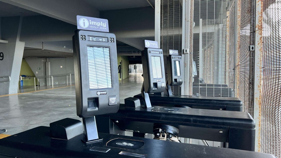 Dispositivos para reconhecimento facial começam a ser instalados na Arena Castelão — Foto: Divulgação/Governo do Ceará
