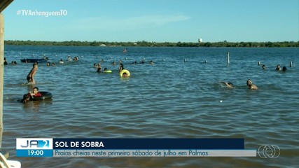 Primeiro fim de semana de julho tem praias lotadas em Palmas