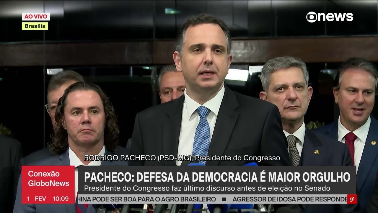 De saída do comando do Senado, Pacheco despista sobre ocupar um ministério: 'Avaliação que tem que ser feita a seu tempo'
